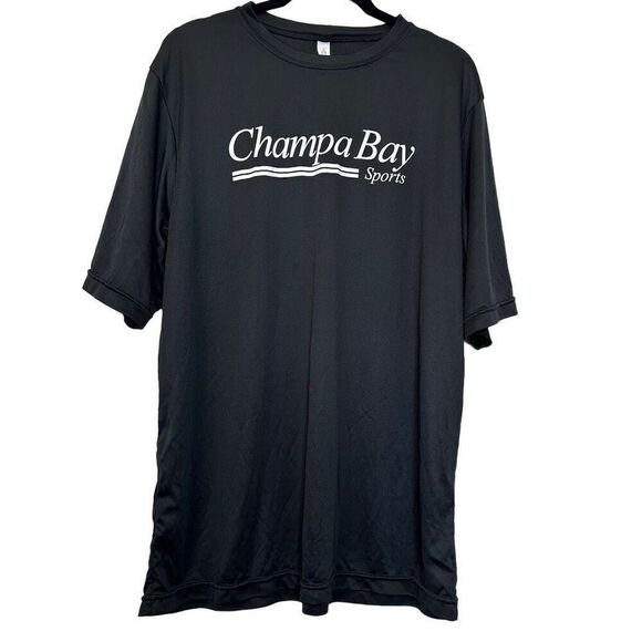 Team 365 Crew Neck Short Sleeve Champa Bay Graphic Tee Black Large - Picture 1 of 5